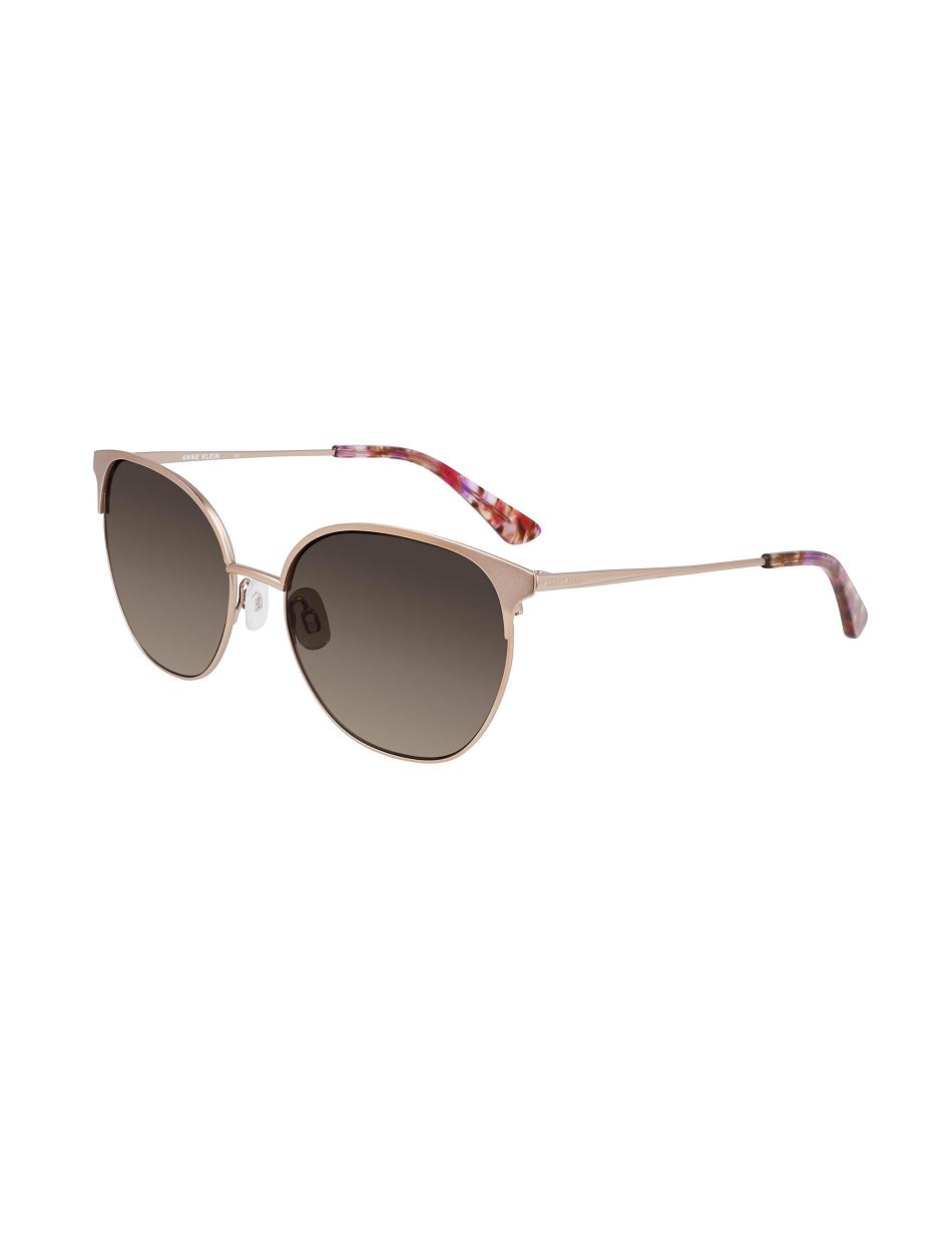 Taille moyenne Anne Klein Metal Round Sunglasses   | ZAB-9375744